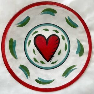 Vintage Kosta Boda Heart Platter 13" Ulrica
Hydman Vallien